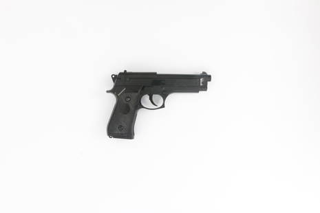 Airsoft Pistol, Beretta M92F: Airsoft pistol, Beretta M92F, cal. 6mm Airsoft, #C25870Z, spring pressure. Condition: B [IDV]