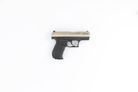 Air Pistol, Walther, CP99: Air pistol, Walther, CP99, cal. 4.5mm, #J0492235, plastic grip. with nickel plated slide. With original box. Condition: C [IDV]