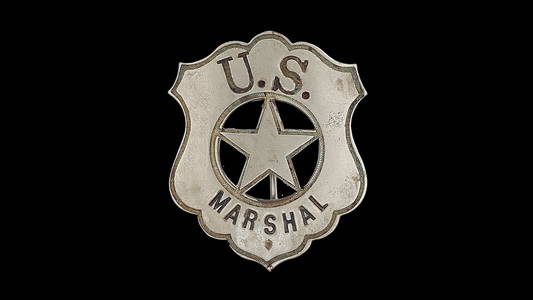 Authentic U.S. Marshall's Badge with Maker's Mark