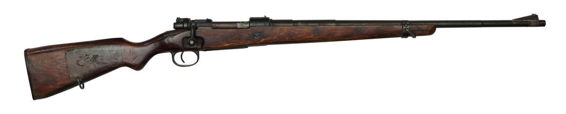 Mauser Model 98 converted into a Hunting Rifle: Repetierkarabiner, Mod. 98 als Jagdgewehr abgeaendert, Kal. 8x57 mm, #7578, Zustand: D- [IDV]