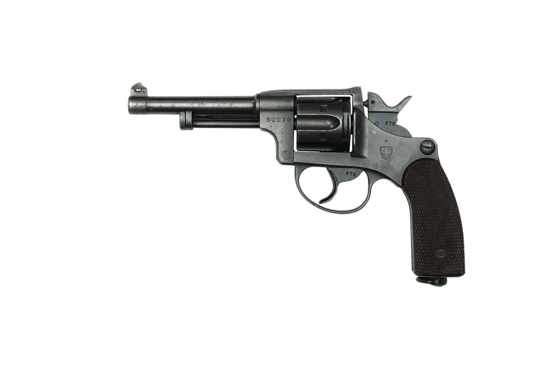 Swiss Army Revolver, eidg. Ord. Mod. 1929: Revolver, Waffenfabrik Bern, eidg. Ord. Mod. 1929, Kal. 7,5, #52070, Zustand: C [WES]