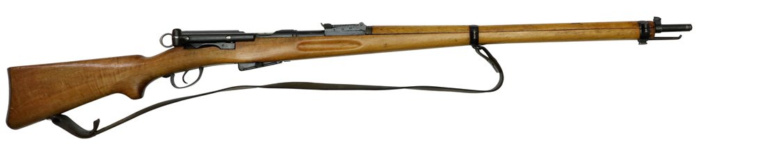 Swiss Army Rifle, eidg. Ord. Mod. 96/11: Repetiergewehr, eidg. Ord. Mod. 1896/11, Waffenfabrik Bern, Schaft neu lackiert, Kal. 7.5x55, #295747, Zustand: C [IDVK]