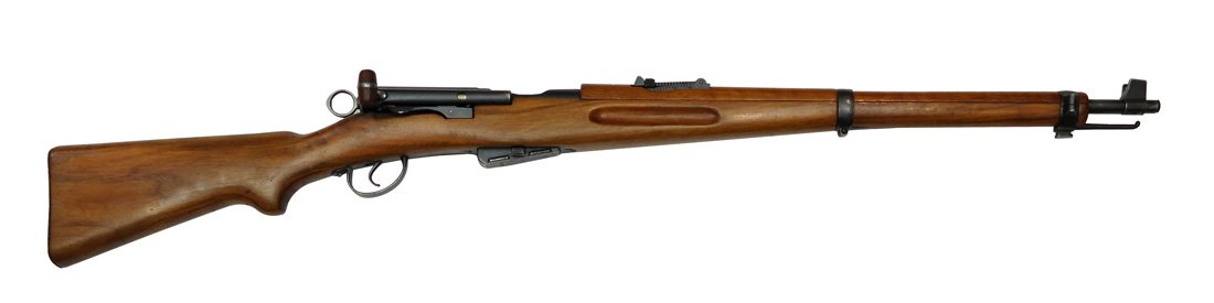 Swiss Army Carbine, eidg. Ord. Mod. 1911: Karabiner, eidg. Ord. Mod. 1911, Waffenfabrik Bern, Kal. 7,5x55, #168802, Zustand: C [IDVK]