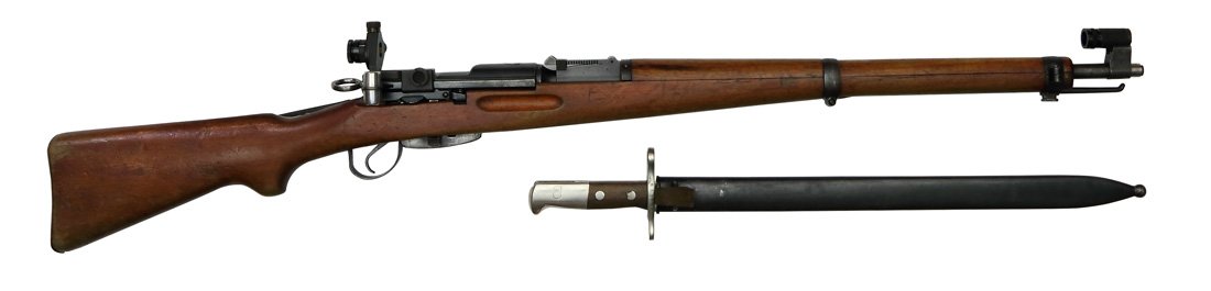 Swiss Carbine Mod.1931 with Diopter Sight & Bayonet: Karabiner, eidg. Ord. Mod. 1931, Waffenfabrik Bern, mit nummergleichem Saege-Bajonett und Diopter, Kal. 7,5x55, #637040, Zustand: C [IDVK]