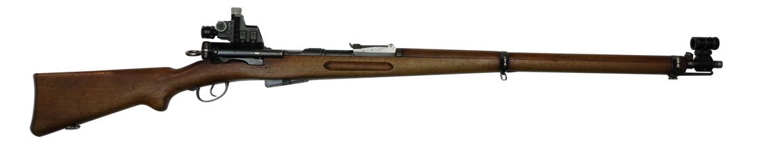 Swiss Army Rifle, eidg. Ord. Mod. 96/11 with Diopter: Repetiergewehr, eidg. Ord. Mod. 1896/11, Waffenfabrik Bern, mit Diopter, Kal. 7.5x55, #265613, Zustand: D [IDVK]