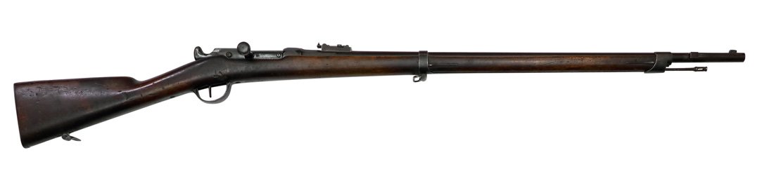 Chassepot Rifle: "Fusil ModÃ¨le 1866": Einzelschussgewehr, MIS, Chassepot-Gewehr Fusil ModÃ¨le 1866 Zuendnadelgewehr, markiert:"M1" und "S.1860", Kal. 11 mm, #H8449, Zustand: D- [ANT]
