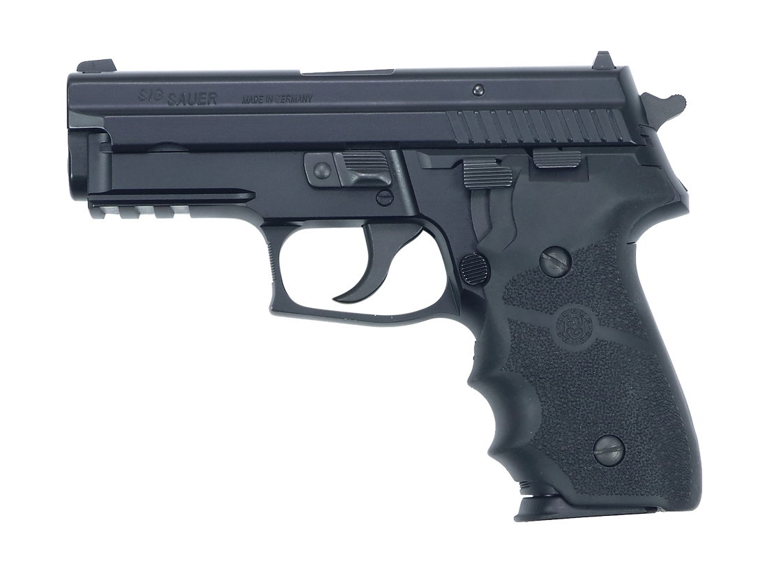 SIG Sauer P229: Pistole, SIG Sauer, P229, Kal. 9mm Para, #AM97749, Hogue Gummigriff mit Fingerrillen, Zustand: A [WES]