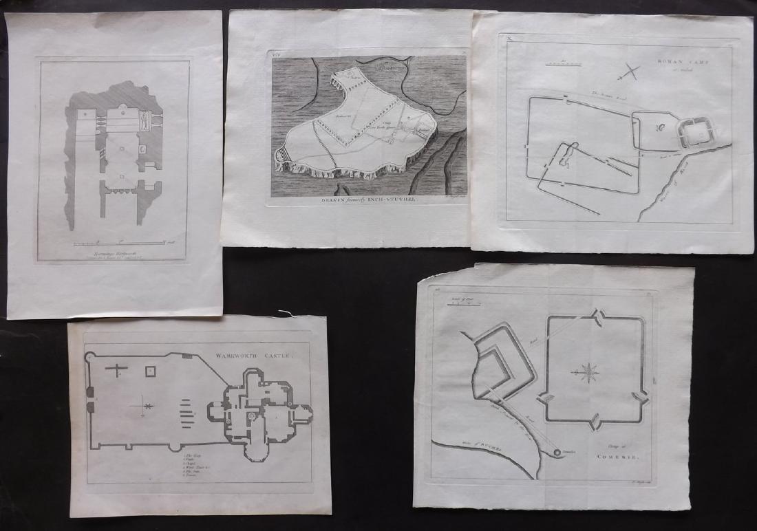 Grose, Francis 1784 Group of 5 British Map/Plans (1 of 2)