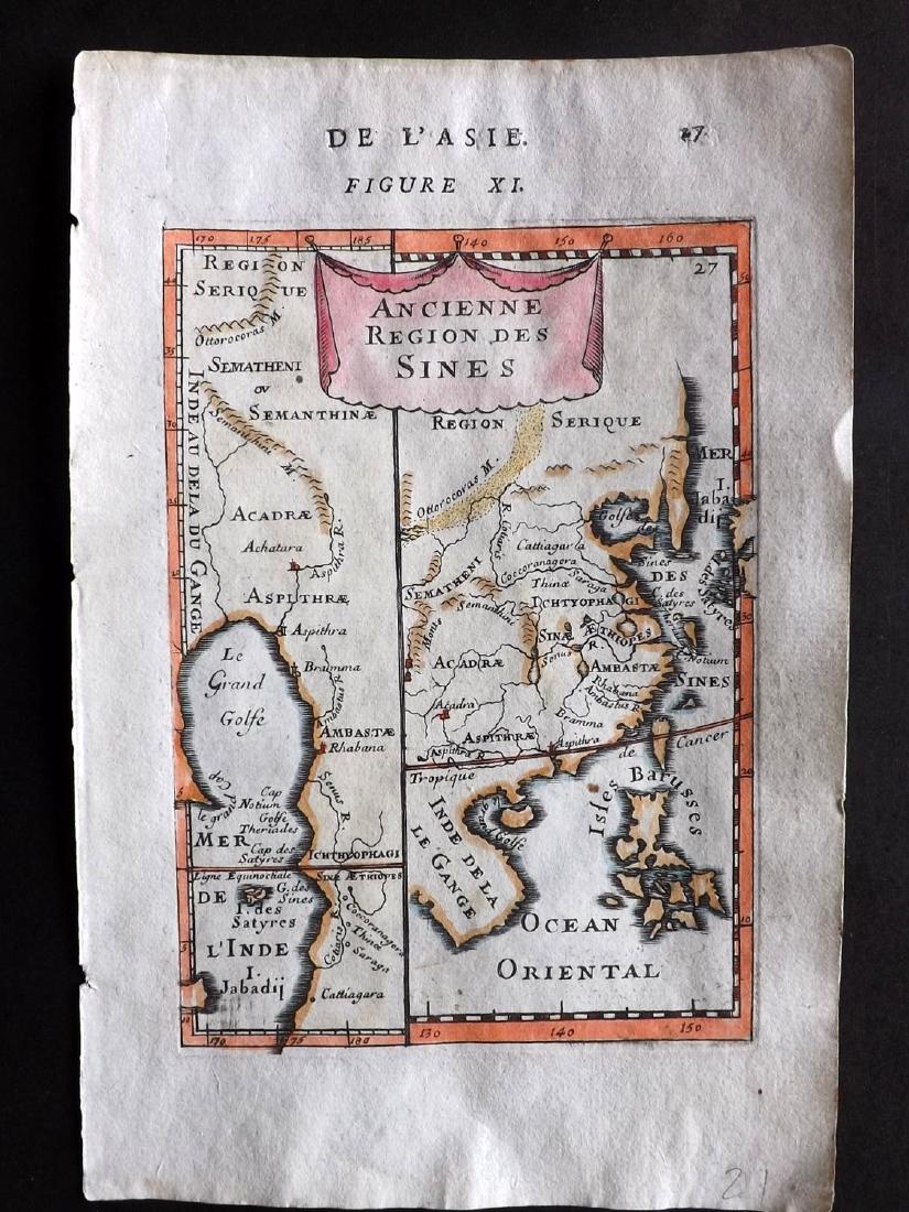 Mallet, Alain Manesson 1683 HCol Map of India & China (1 of 1)