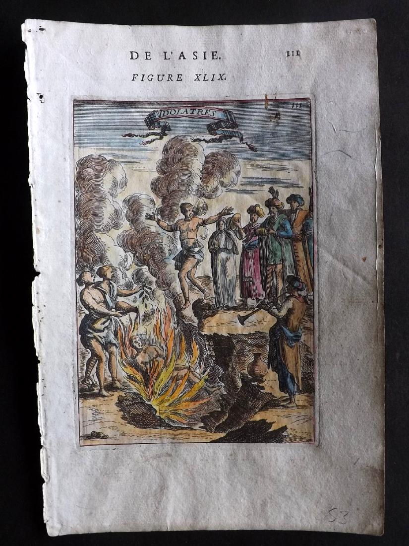 Mallet, Alain Manesson 1683 HC Print India Funeral Pyre (1 of 1)