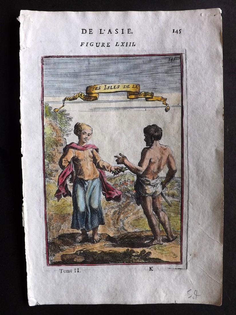 Mallet, Alain Manesson 1683 HC Print Indonesia Costume (1 of 1)