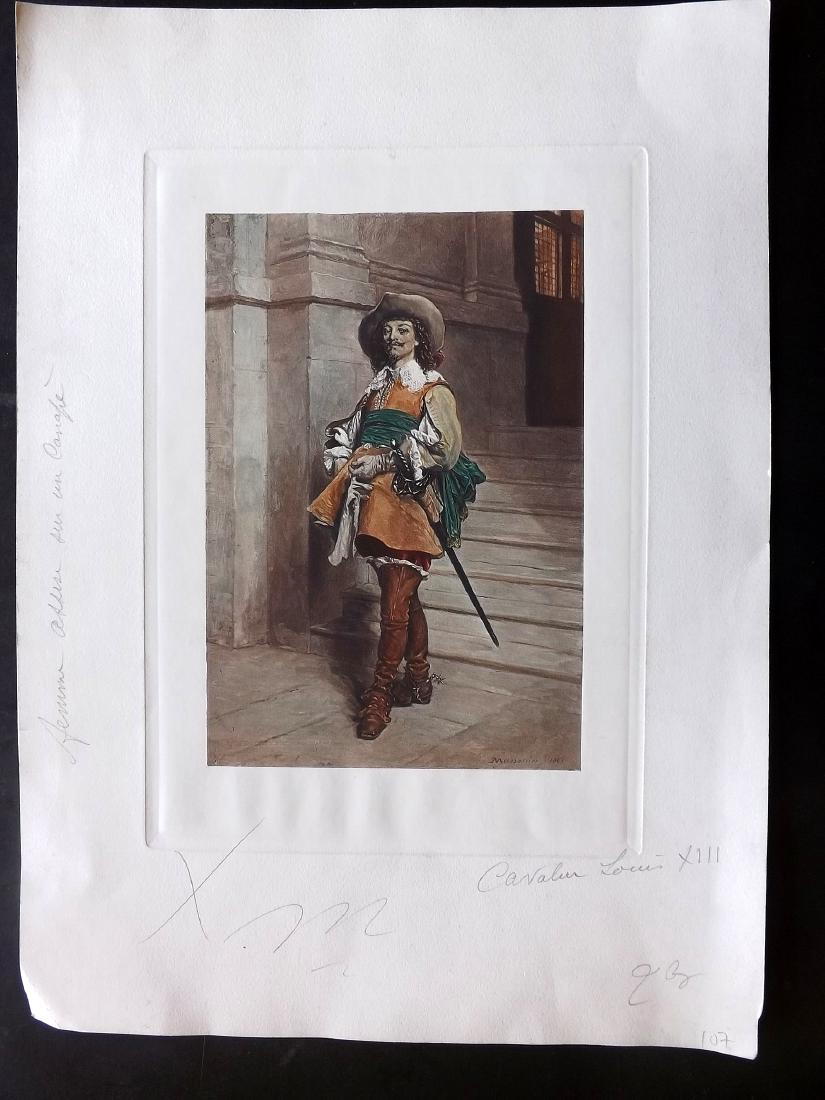 Meissonier, Jean-Louis Ernest  C1890 Print. A Cavalier (1 of 2)