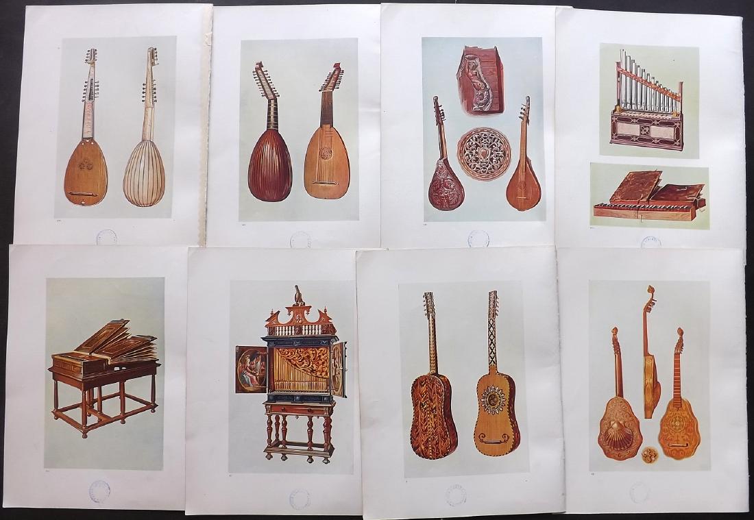 Music 1921 - 8 Prints from Hipkins's Musical Insruments (1 of 2)