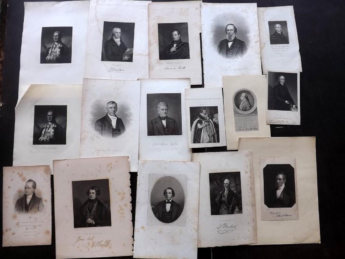 Portraits (American Mostly) 18th-19th Century Lot of 20 (1 of 2)