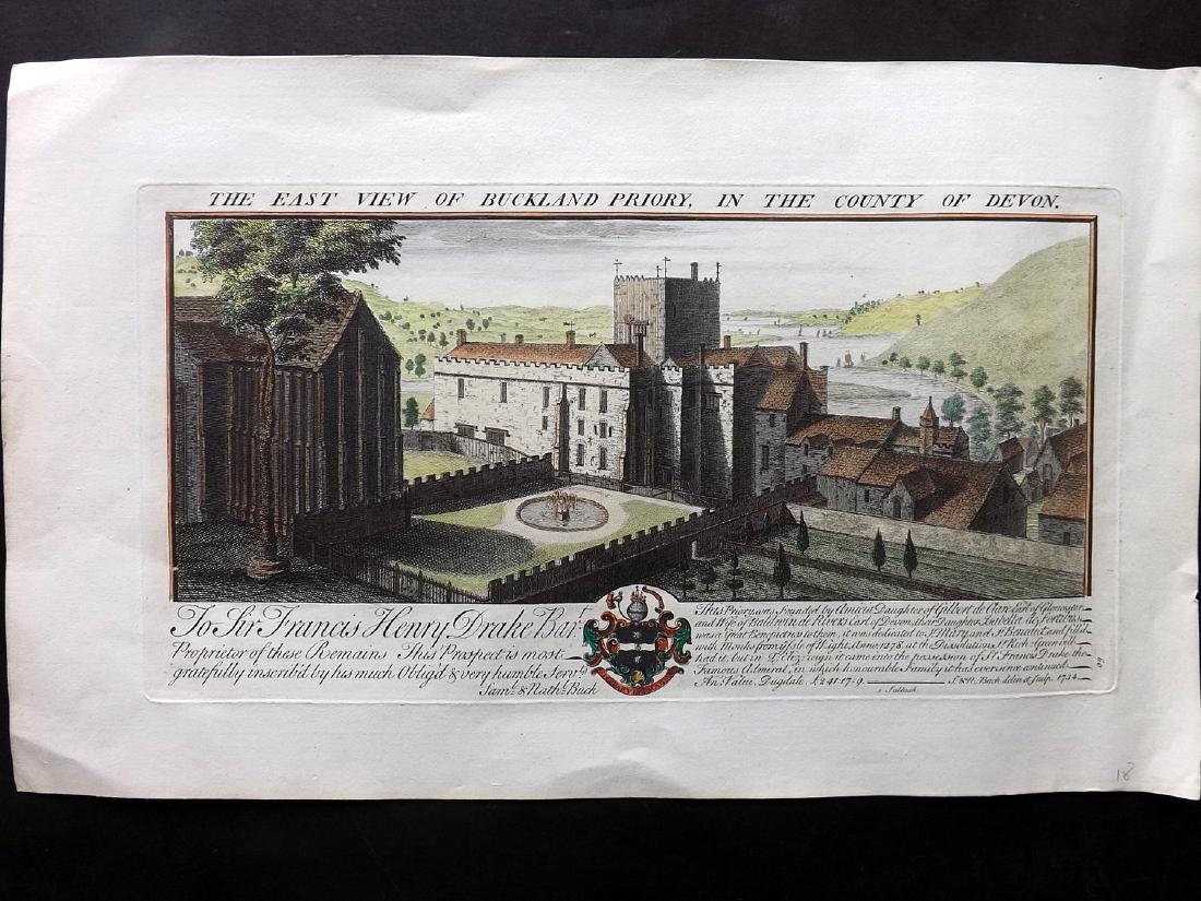 Buck, Samuel & Nathaniel 1774 HC Print. Buckland, Devon (1 of 1)