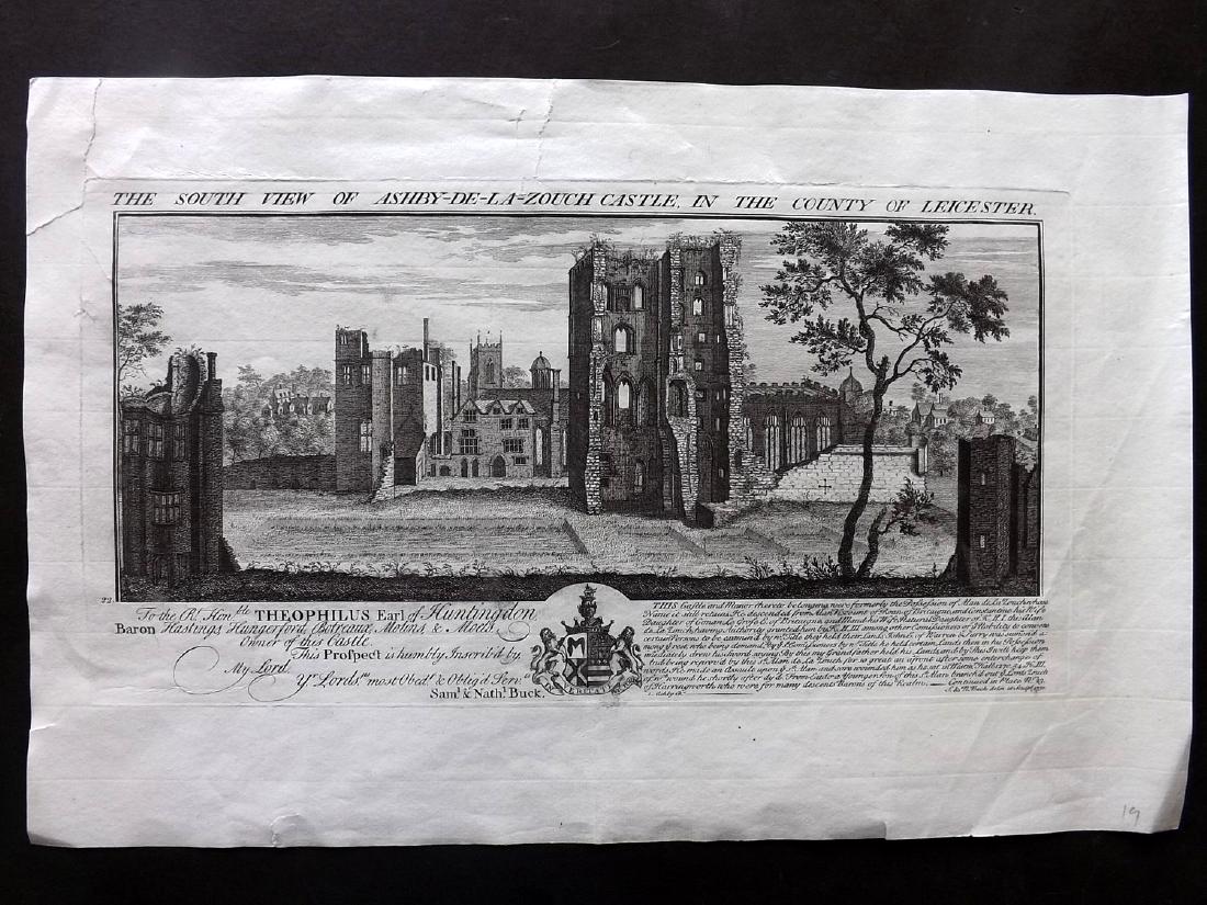 Buck, Samuel & Nathaniel C1730 Print. Ashby-De-La-Zouch (1 of 1)