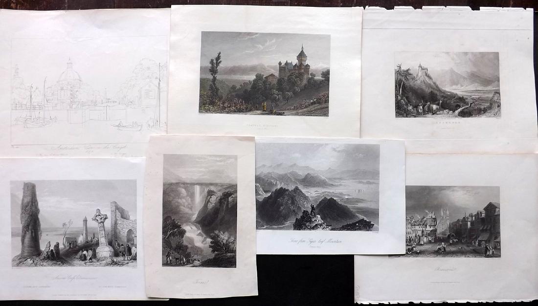 Europe 19th Cent. Lot of 8 Antique Prints (1 of 3)