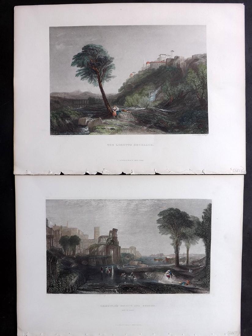 Italy - Turner, J. M. W. 1878 Pair of HColored Prints (1 of 2)
