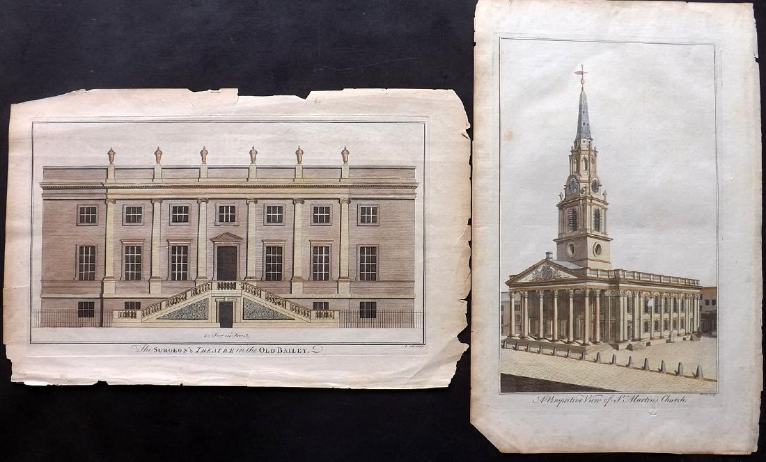 London - Maitland, William 1771 Pair of HCol Prints (1 of 2)