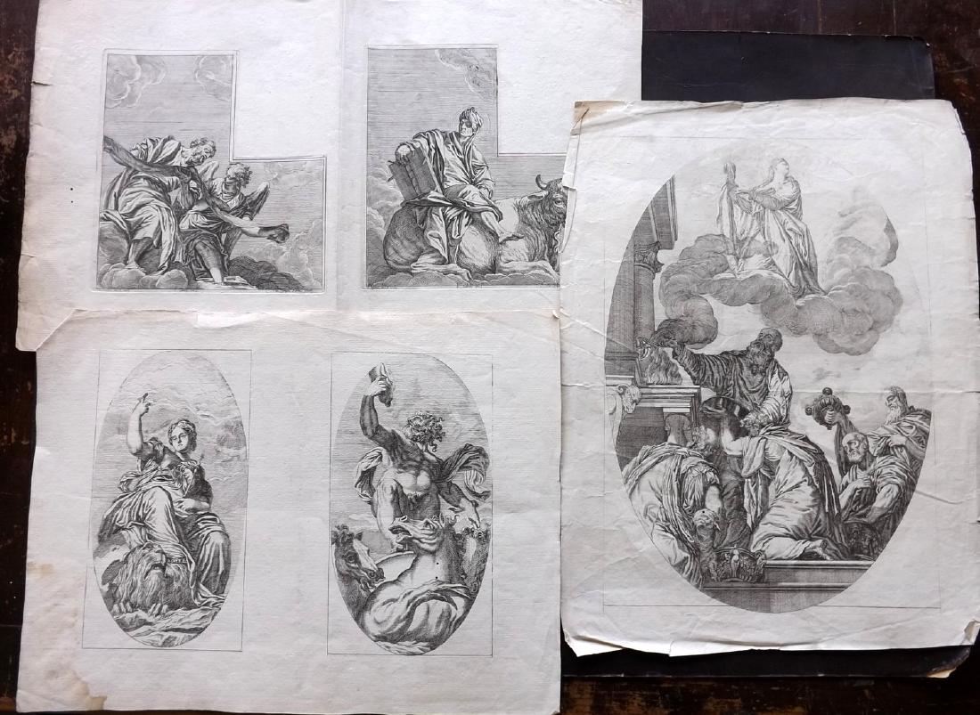 Lefebvre after Paul Veronese 1680 Old Master Prints (3) (1 of 4)