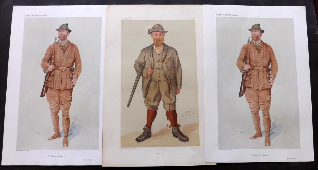 Vanity Fair Prints (Game Hunters) 1885-1909 Lot of 5 (1 of 2)