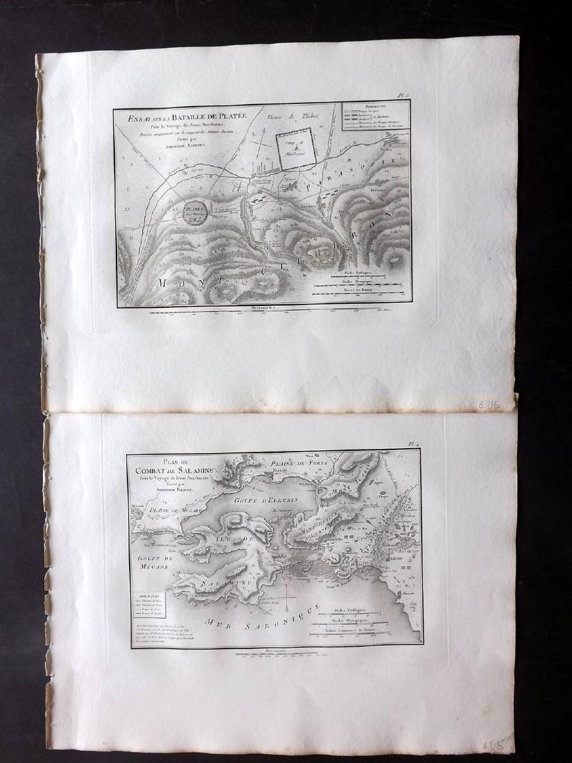 Greece 1824 Pair of Maps by Barthelemy (1 of 2)