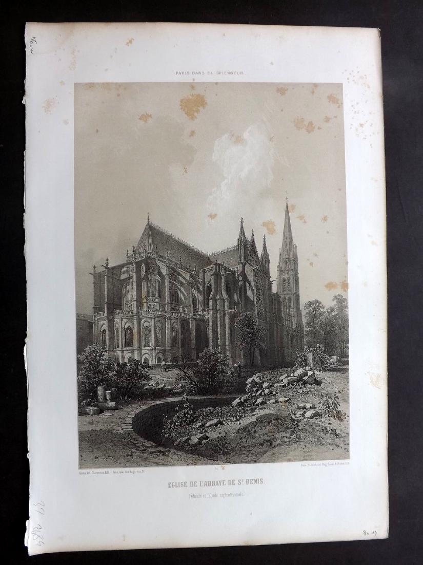 Paris dans sa Splendeur 1863 l'Abbaye de St. Denis (1 of 2)