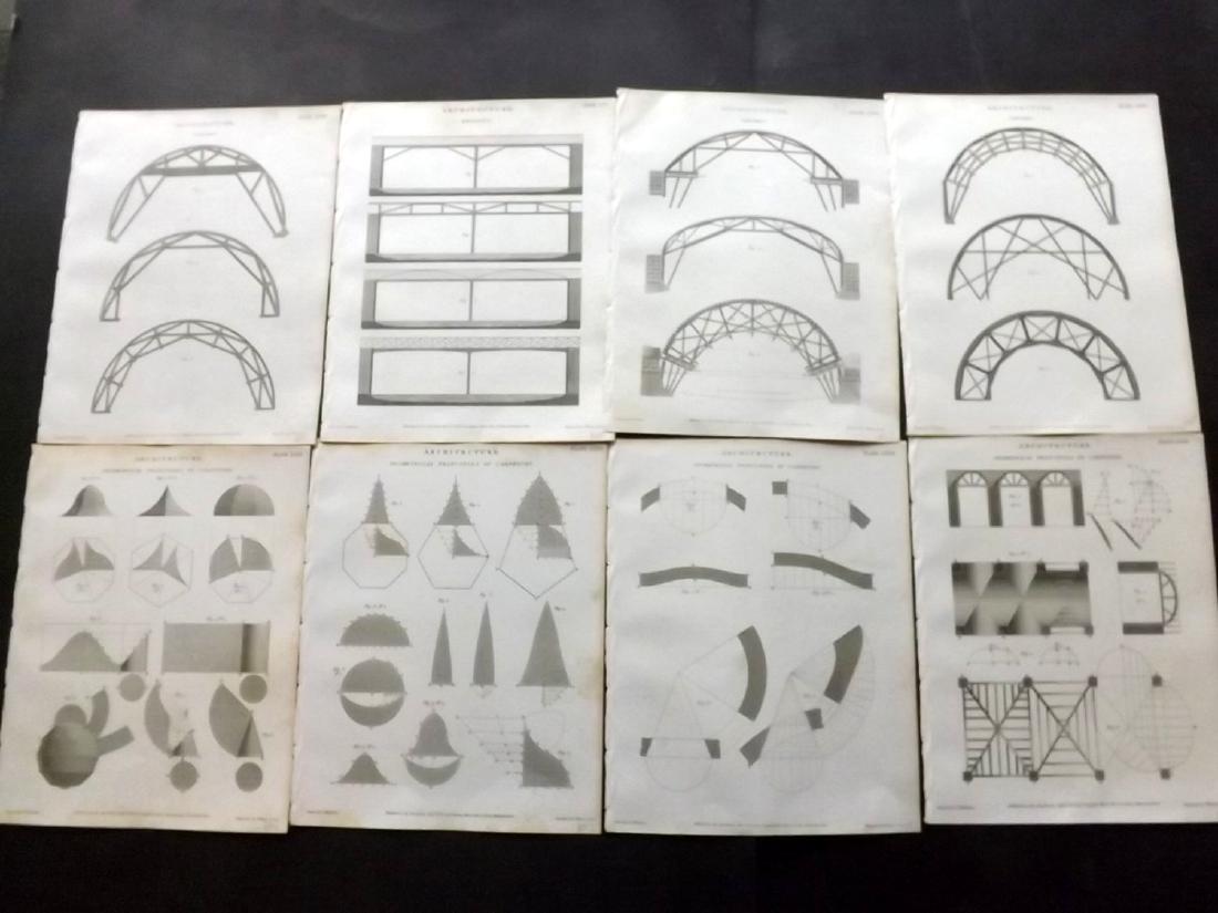 Science & Tech C1790-1810 Lot of 13 Prints by Rees etc (1 of 2)