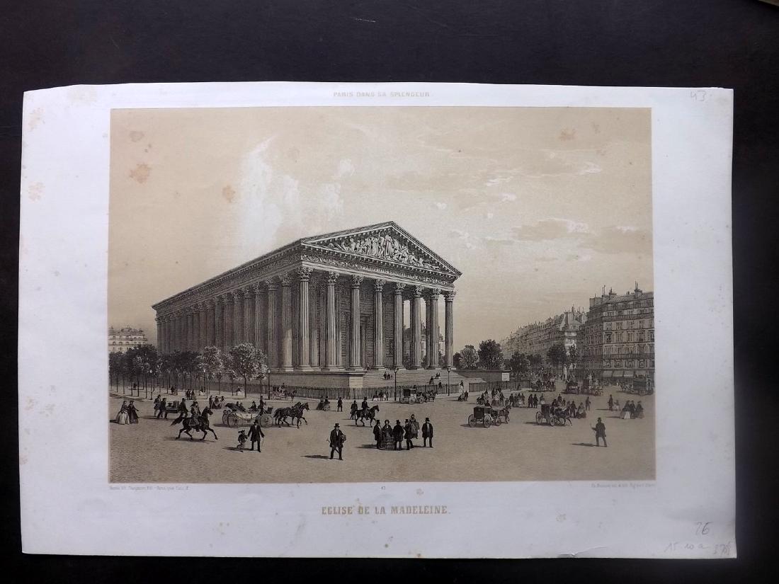Paris dans sa Splendeur 1863 Eglise de la Madeleine (1 of 2)