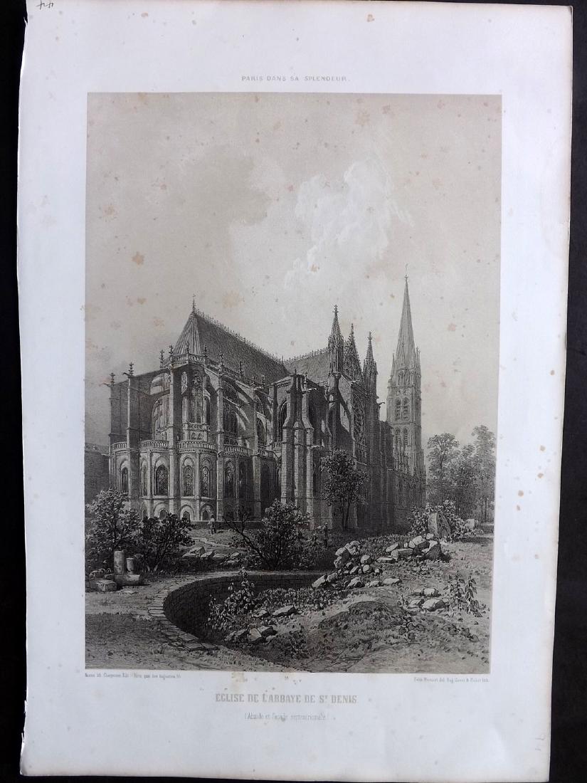 Paris dans sa Splendeur 1863 L'Abbaye de St. Denis (1 of 1)