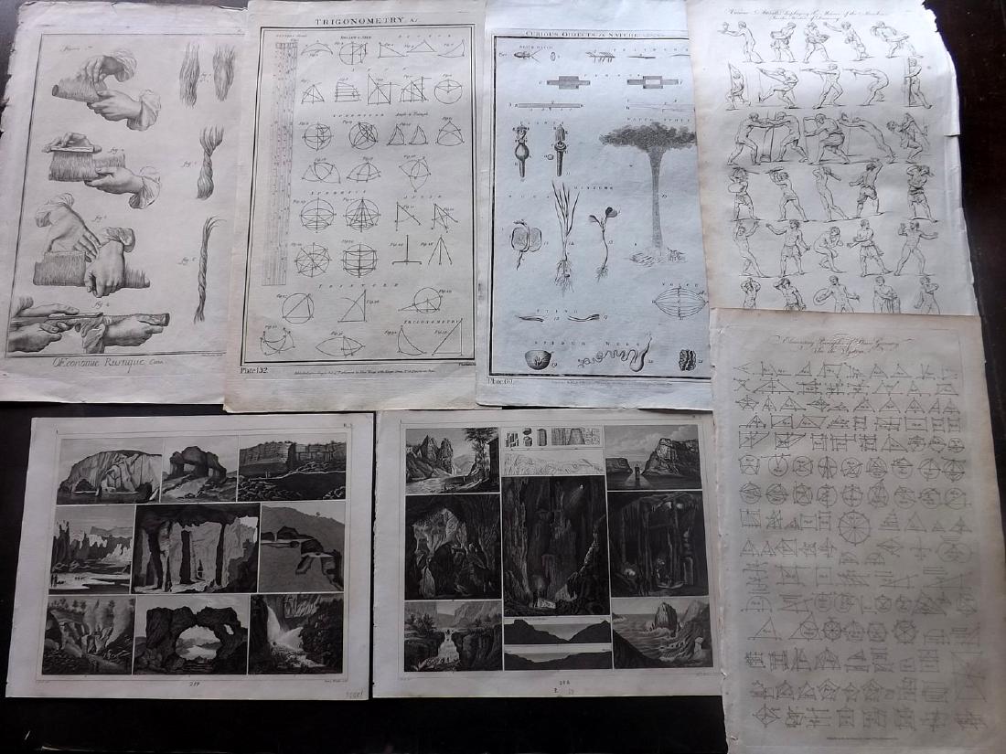Science & Tech 18th-19th Century Lot of 7. Folio (1 of 2)