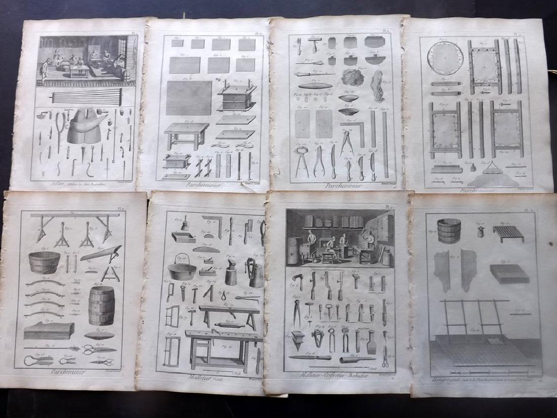 Diderot, Denis C1790 Lot of 11 Science/Tech Prints (1 of 2)