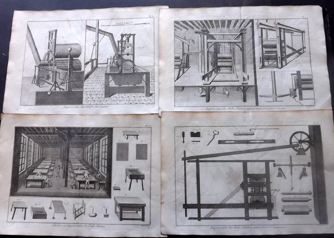 Diderot, Denis C1790 Lot of 5 Folio Science/Tech Prints (1 of 2)