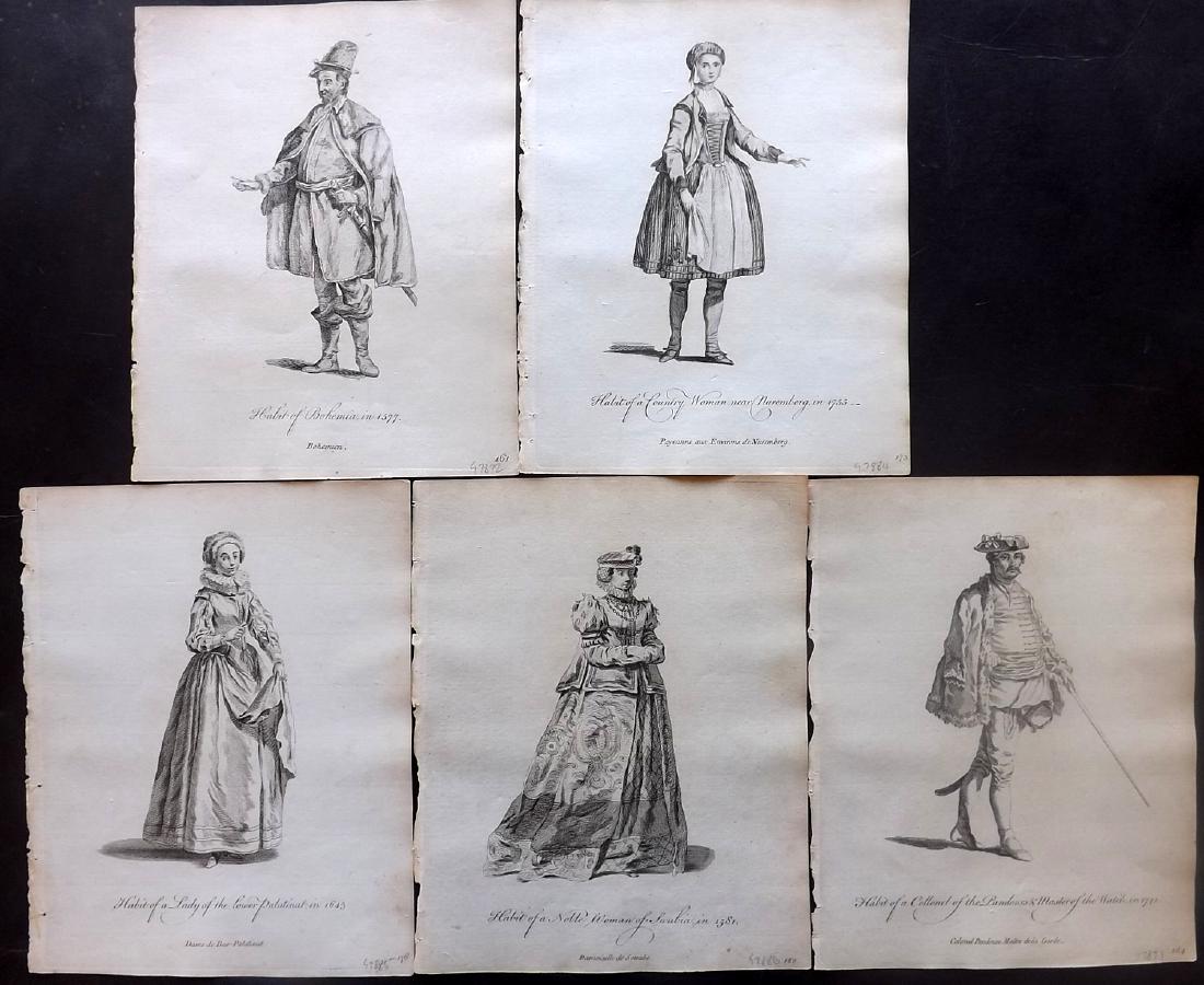 Jefferys, Thomas C1760 Lot of 5 Germany Bohemia Austria (1 of 2)