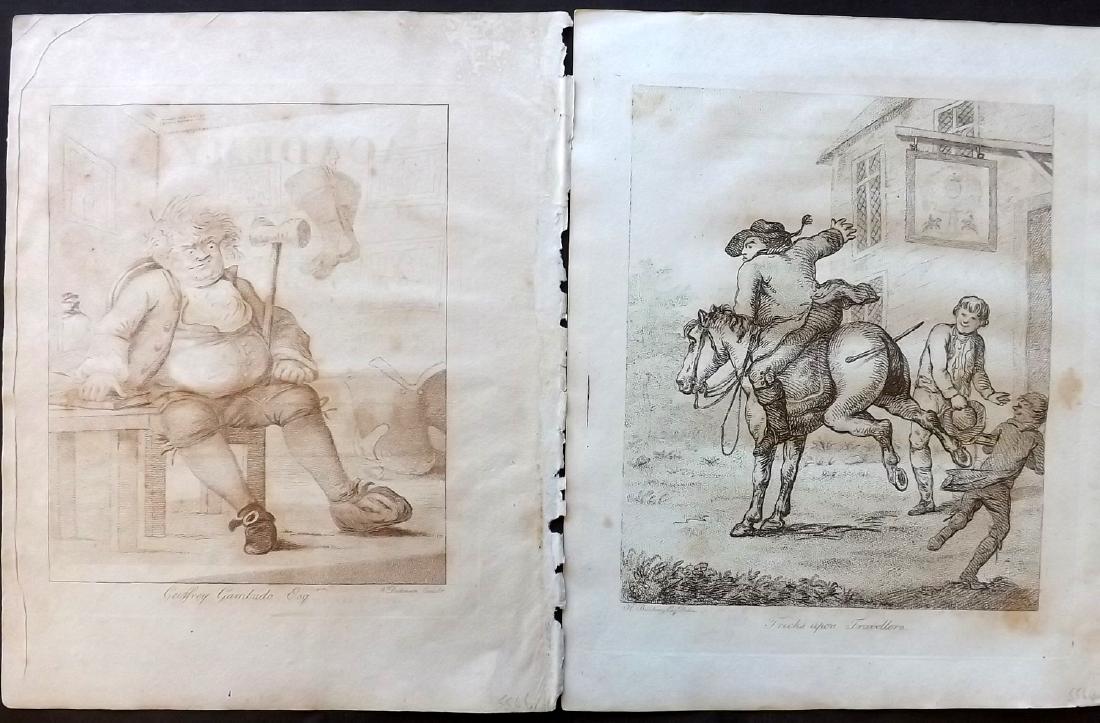 Bunbury, Henry 1808 Pair of Horse Satire Prints (1 of 1)