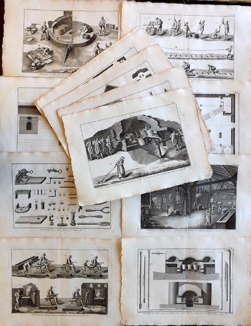 Diderot, Denis C1790 Lot of 13 Folio Science/Tech (1 of 3)
