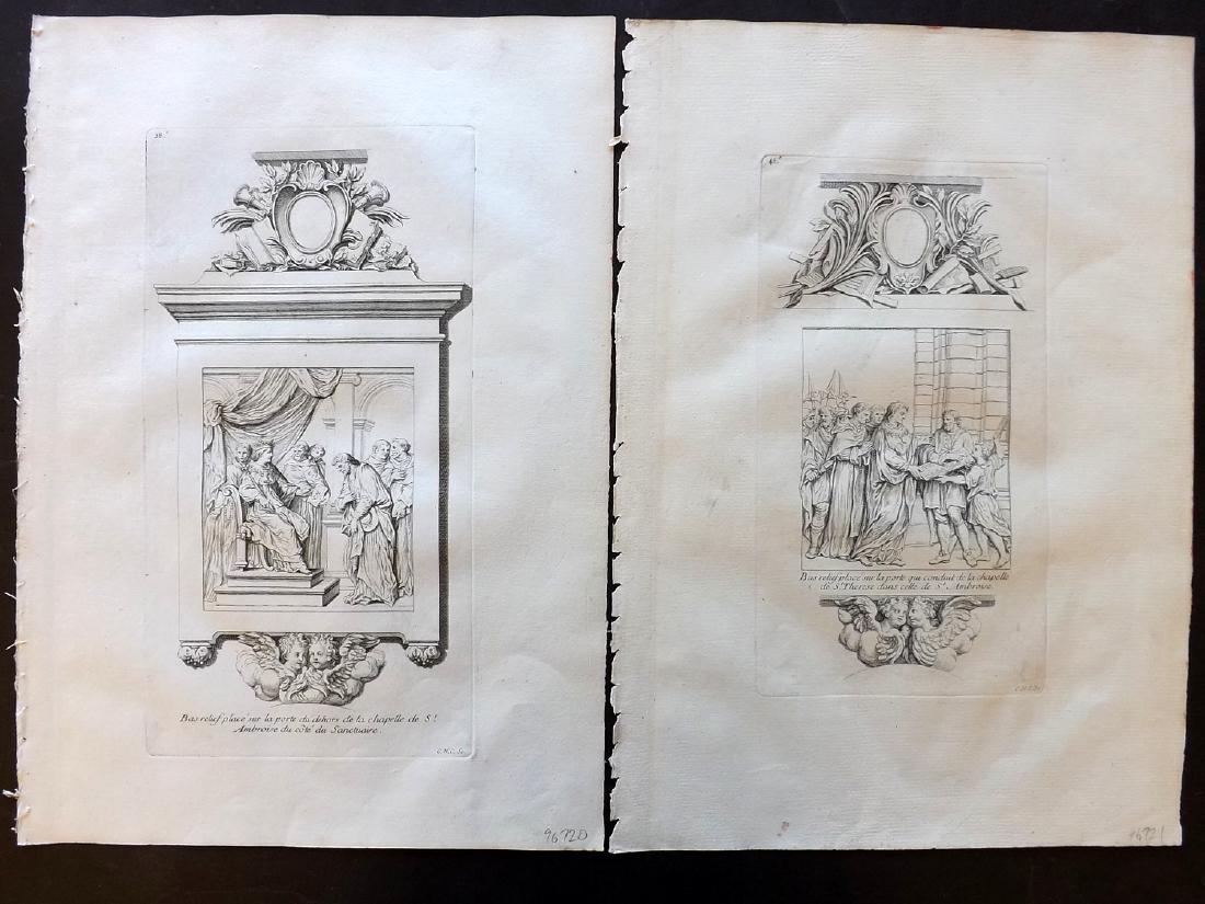 Granet, Jean 1736 Pair of Prints. Artwork Les Invalides (1 of 1)