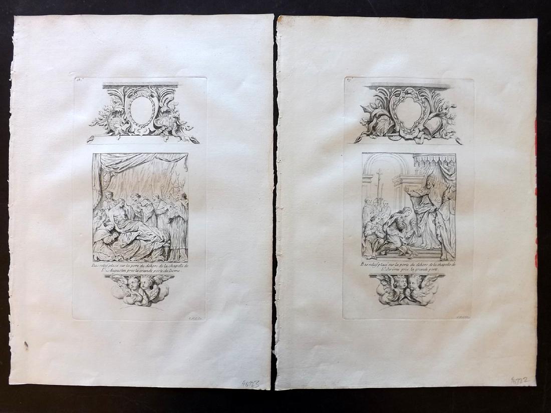 Granet, Jean 1736 Pair of Prints. Artwork Les Invalides (1 of 1)