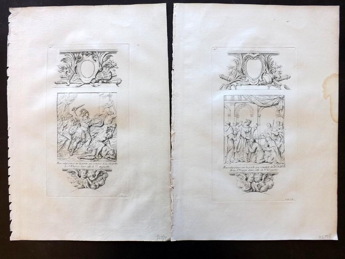 Granet, Jean 1736 Pair of Prints. Artwork Les Invalides (1 of 1)