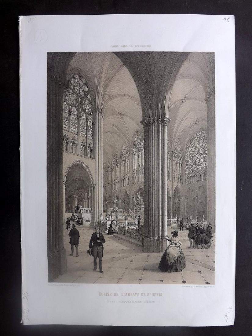 Paris dans sa Splendeur 1863 L'Abbaye de St. Denis (1 of 2)