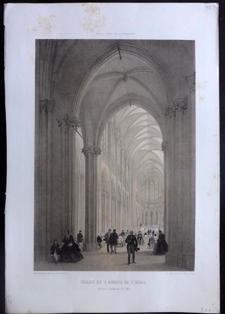 Paris dans sa Splendeur 1863 l'Abbaye de St. Denis (1 of 2)