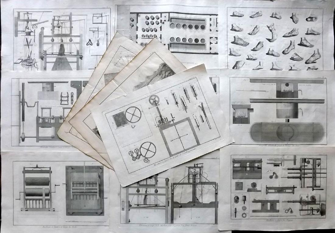 Diderot, Denis C1790 Lot of 12 Folio Science/Tech (1 of 2)
