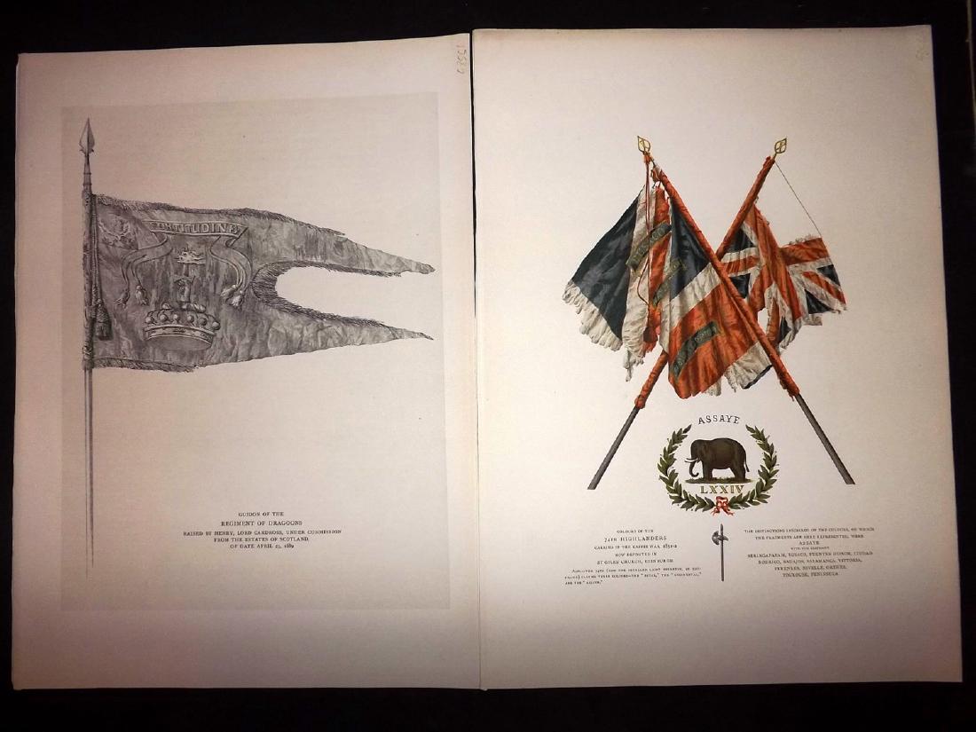 Ross, Andrew 1885 Lot 4 Scottish Military Flag Prints (1 of 2)