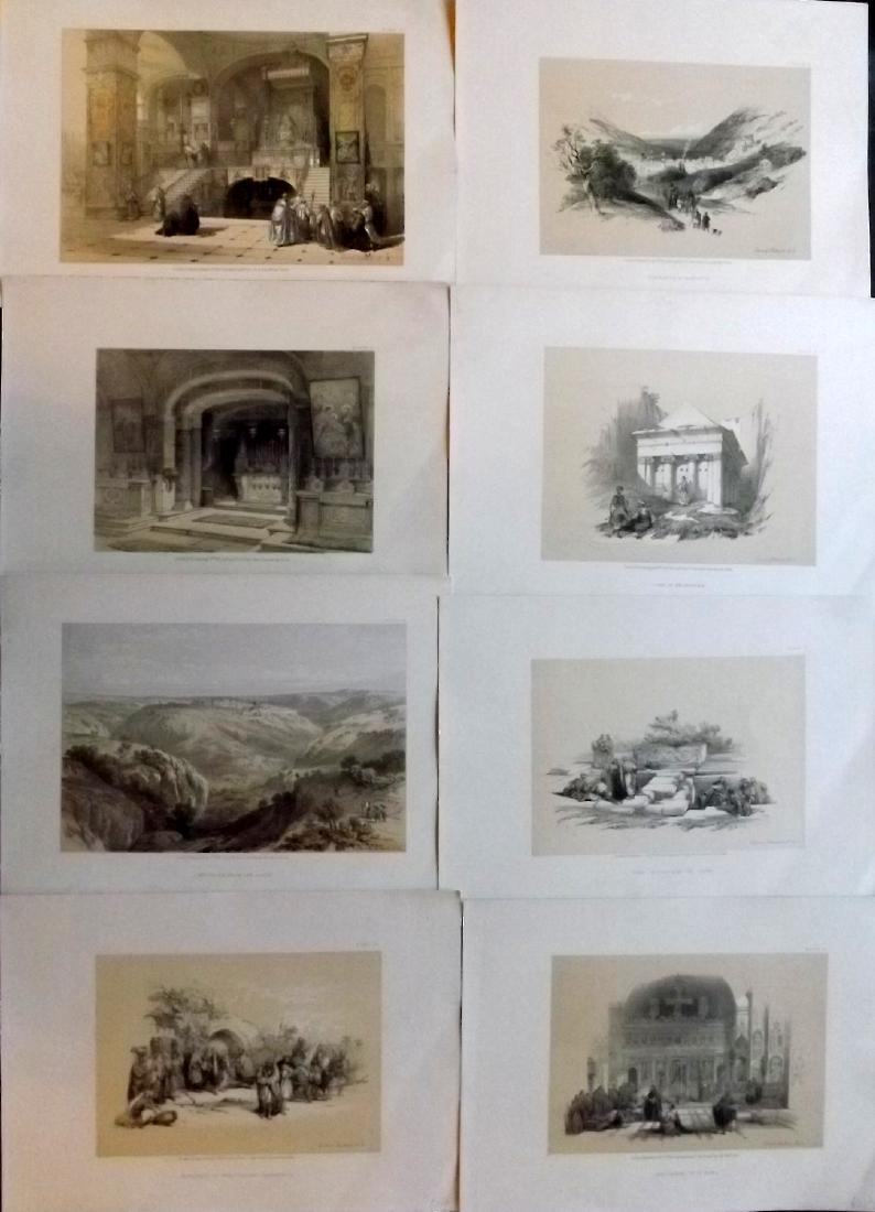 Roberts, David 1856 Lot of 8 Holy Land Prints (1 of 2)