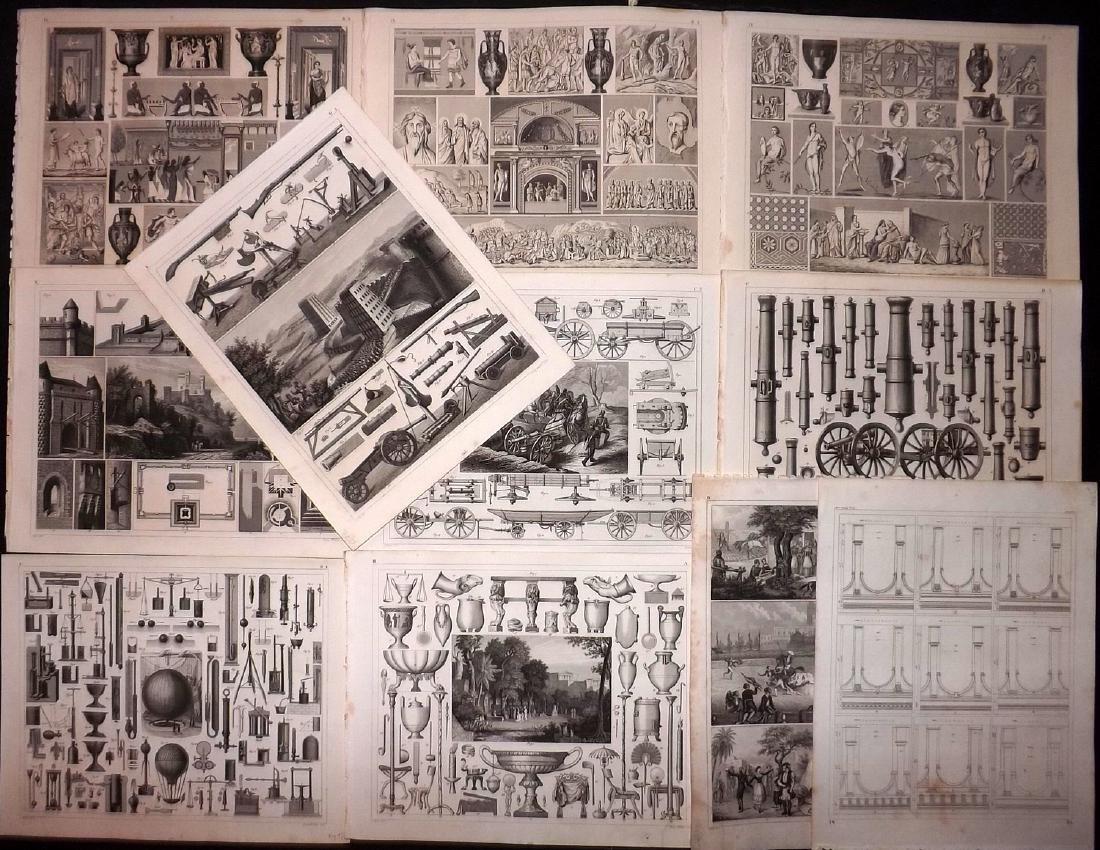 Heck, Johann Georg 1849 Lot of 11 Steel Engravings (1 of 2)