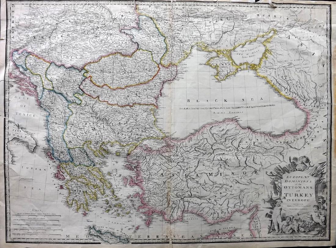 Wyld, James C1850's Map of Turkey & Ottoman Empire (1 of 2)