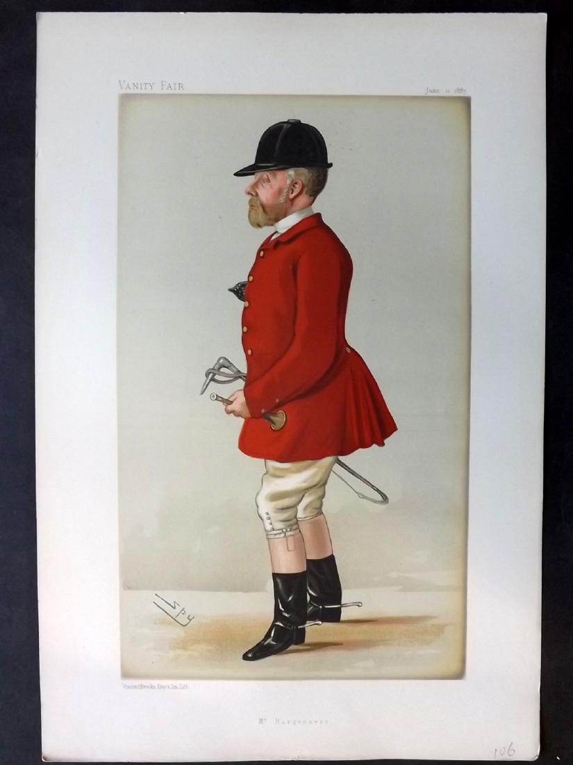 Vanity Fair Print 1887 John Hargraves, Fox Hunter (1 of 1)