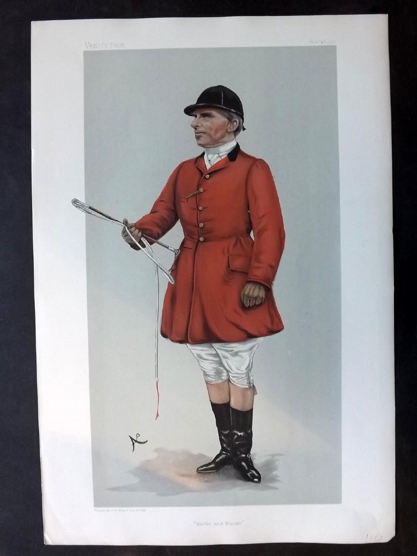 Vanity Fair Print 1903 Robert Wilmot, Fox Hunter: Chromolithograph Published 1903, London for "Vanity Fair" Paper Size: 15 x 11 inch (38 x 28cm) Good Condition