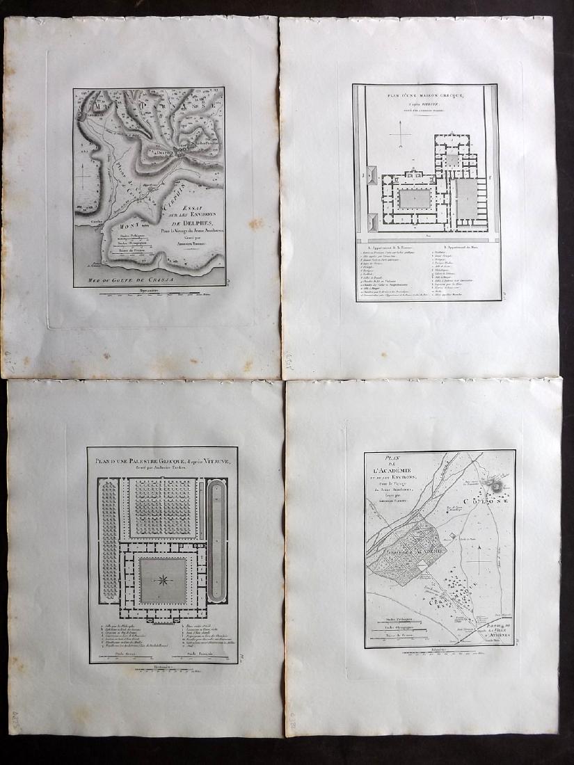 Greece 1824 Lot of 4 Maps by Barthelemy (1 of 2)