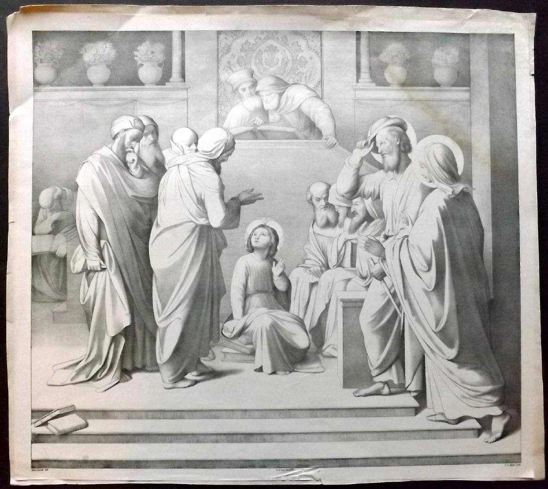 Koch. J. C after Johann Overbeck C1840 Print. Religious (1 of 2)